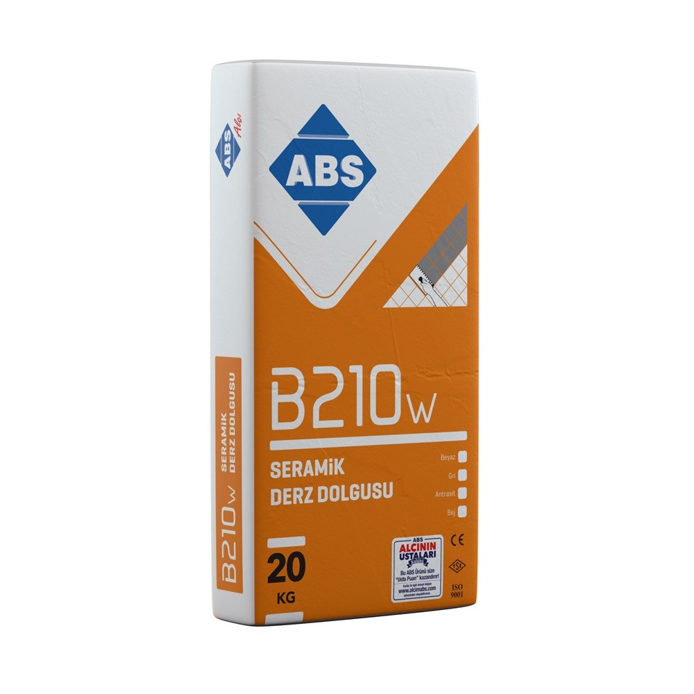 ABS B210W SERAMİK DERZ DOLGU GRİ 25 KG